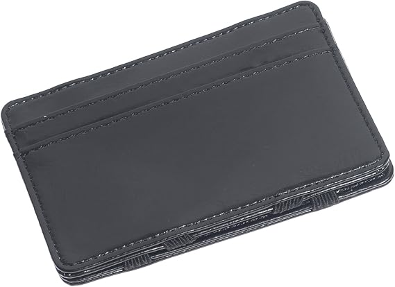 Men's Fashion Magic Money Clip Leather Minimalistic Slim Wallet