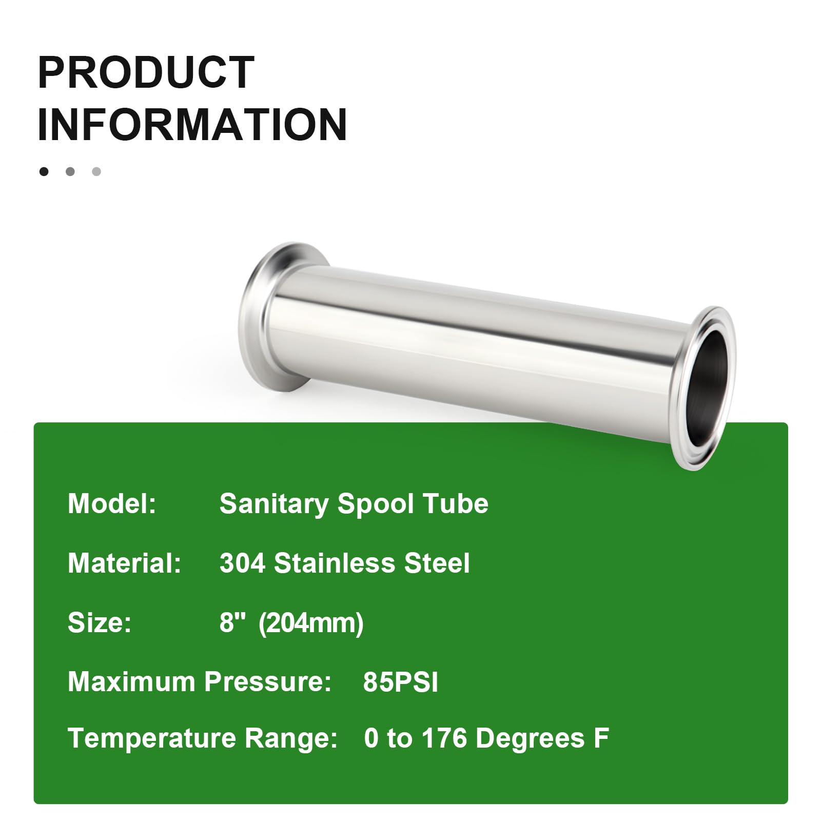 Uxcell 1-Pack Tri Sanitary 1.5 In Clamp Fittings To 1 In NTP Female Thread Stainless Steel Pipe Fitting Ferrule Od 50 5mm - Foto 9
