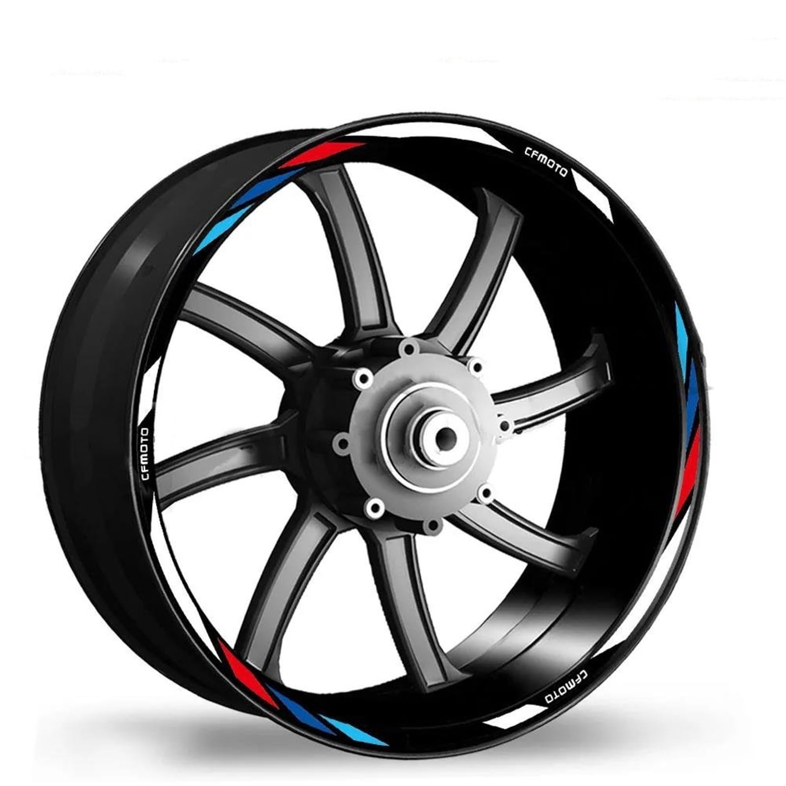 Hjkdsz Color Motorcycle Reflective Rim Edge Stripes Wheel Stickers For 400Nk 400Gt 650Nk 650Gt 650Mt(Color)