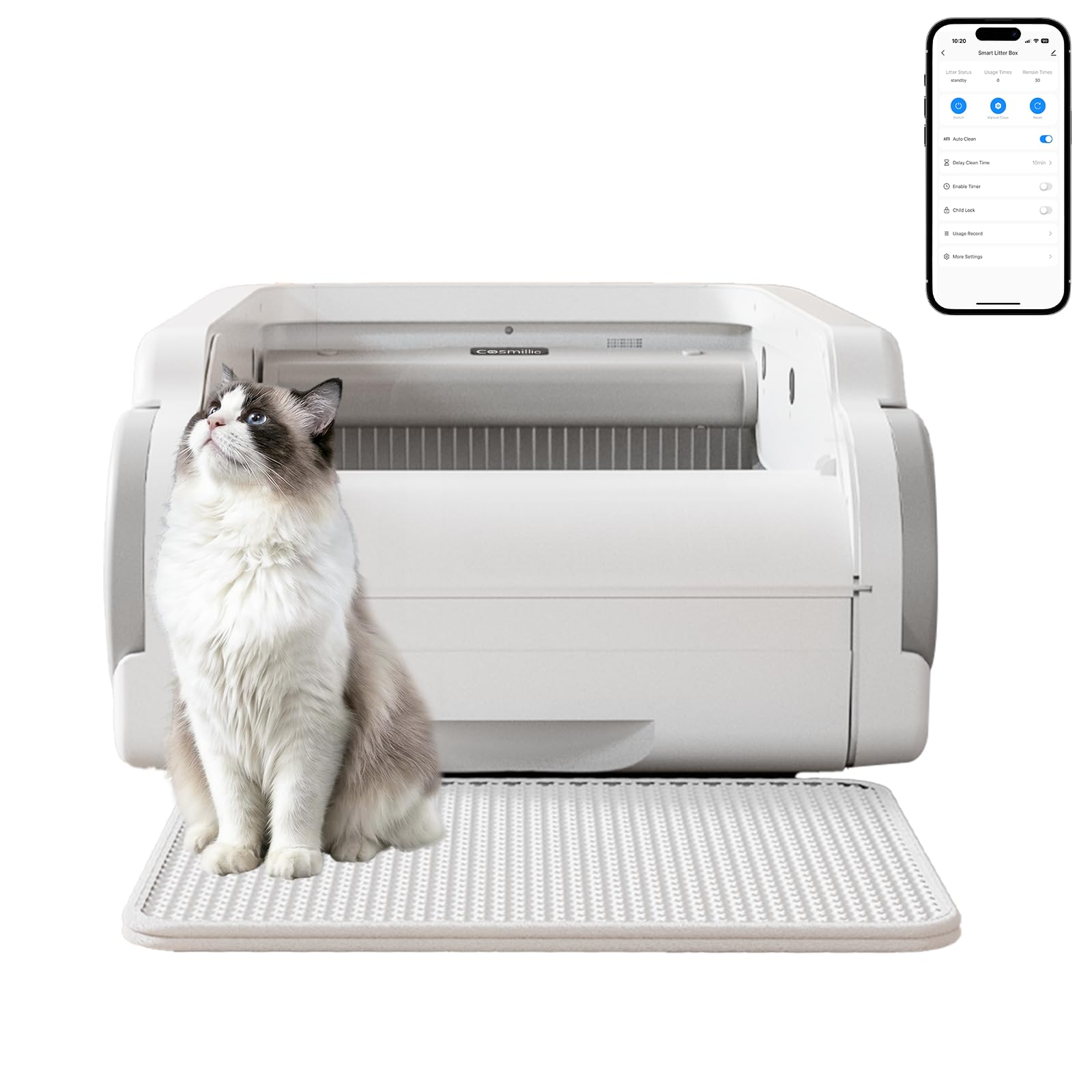Amazon | Cosmillio 猫自動トイレ 大型 猫トイレ 大型猫用 多頭飼い