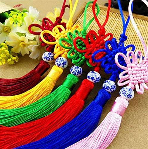 Amazon.co.jp: 福を招く縁起物 とっても可愛い中国結び房つるしかざり