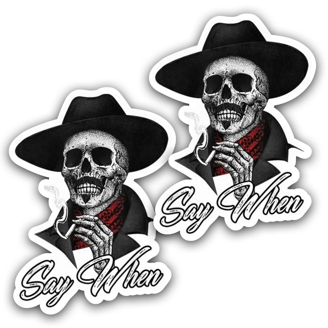 Western Skeleton Skull Decals \, image size:1280x1280