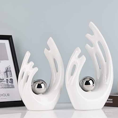 Miniatura 9 de Decoración naranja para el hogar, mesa de centro, decoración moderna y estética, decoración de habitación, estatua de arte abstracto, pieza central