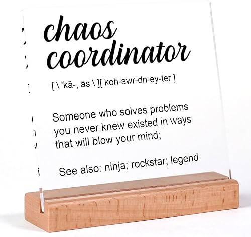 Regalos de Coordinador del Caos para mujeres y hombres, regalos de agradecimiento para mujeres, regalos de vacaciones para compañeros de trabajo,