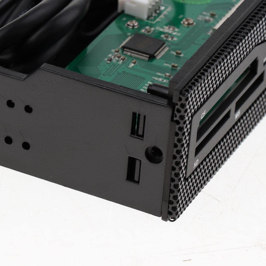 Lecteur de Cartes Mémoire Interne USB 3.0 5,25" avec Panneau Avant Multi-Cartes pour Ordinateur de Bureau