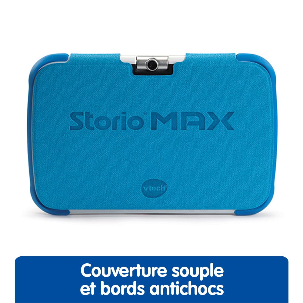 VTech - Storio Max XL 2.0 Bleue, Tablette Enfants Tactile, Éducative et Sécurisée avec Grand Écran Couleur, WiFi, Android, Appareil Photo, Cadeau Enfant de 3 Ans à 11 Ans - Contenu en Français