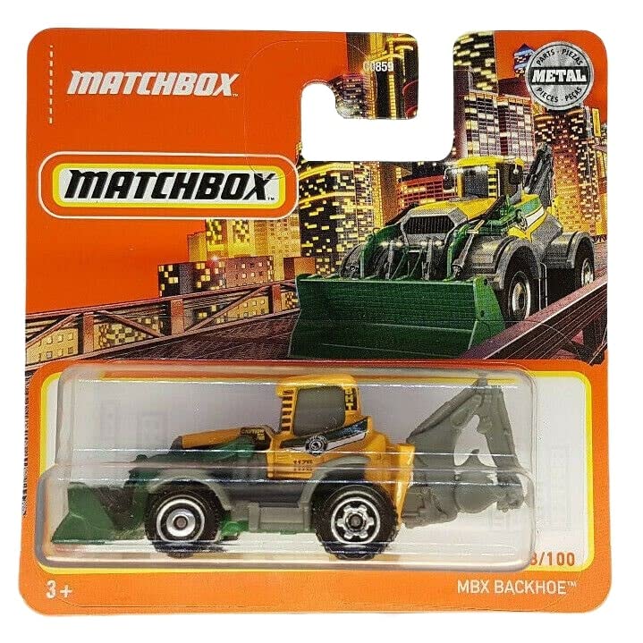 MBX Backhoe - MBX 68/100 - GXM86 - Short Card - Superfast Lesney - Shovel Excavator - Mattel 2021