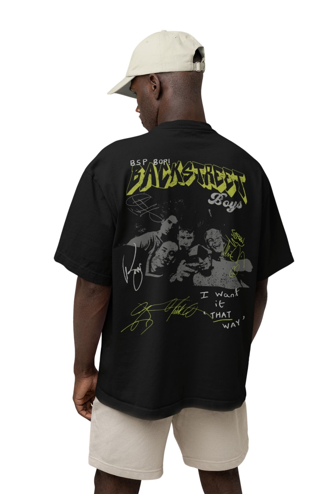 Men's Oversized Tshirt in Black Color - Backstreet Boyz-image-39