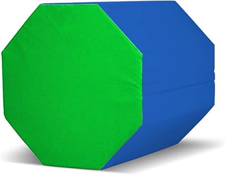 Matladin 24"x26" Gymnastics Octagon Mat Skill Shape Tumbling Somersault Backbend Trainer Exercise Mat for Preschool Kids Gym