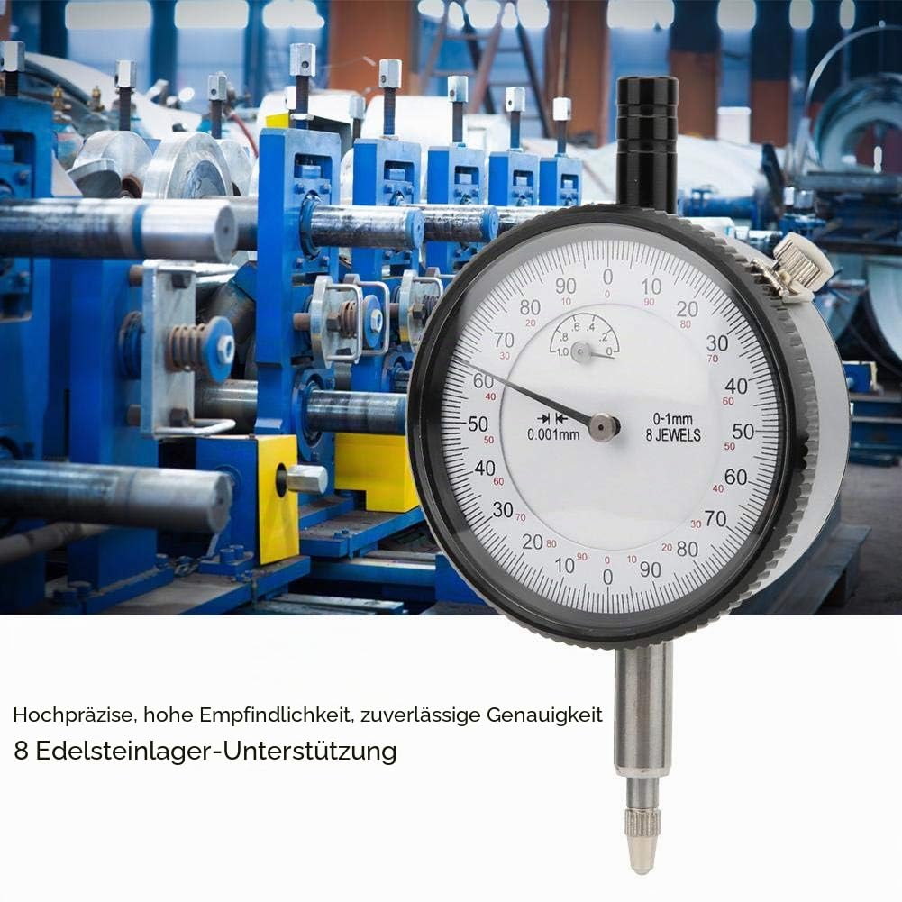 Messuhr Messuhrwerkzeug, 8 Steine Stoßfest 0.001mm 0-1mm Präzisionsmessuhr Für Prüf- Und Messarbeiten In Der Industrie