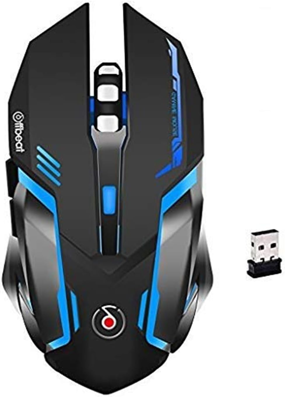 - RIPJAW 2.4Ghz Rechargeable Wireless Gaming Mouse, Silent Click Buttons Mouse - 7D Buttons, DPI : 1600,2400,3200, Mice for PC/Laptop/Smart TV/Mac(Light Weight)