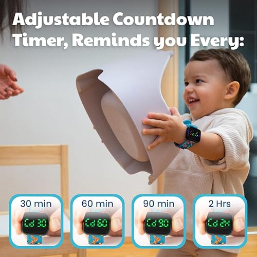 Miniatura 4 de Reloj de entrenamiento para ir al baño para niños V2  Un dispositivo de recordatorio de orinal resistente al agua para niños y niñas para entrenar a