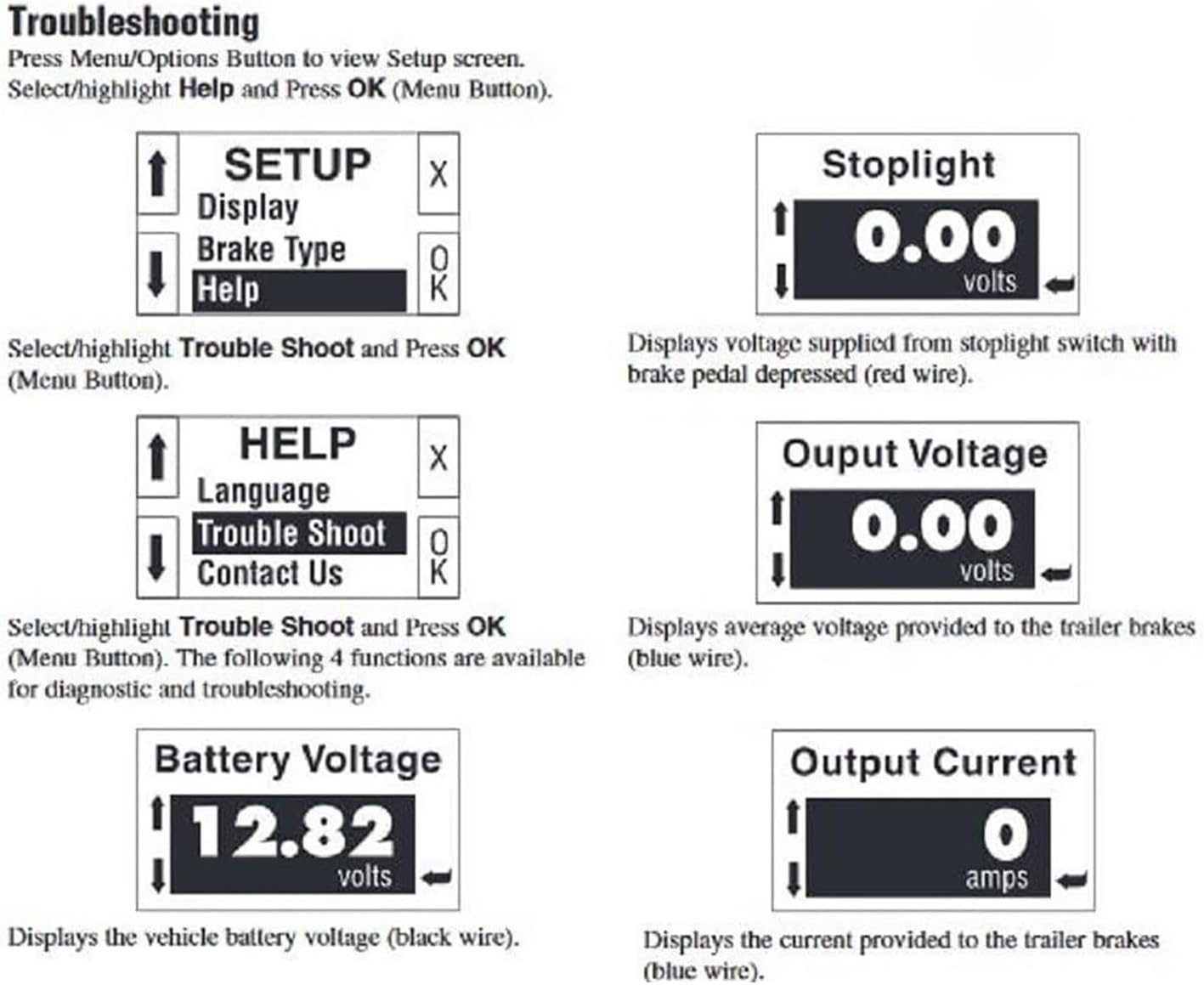 90195 Universal Electric Trailer Brake Controller P3 Brake Control for Silverado 1500 2500 3500, Ram 1500-5500 90195 for Tekonsha Brake Controller