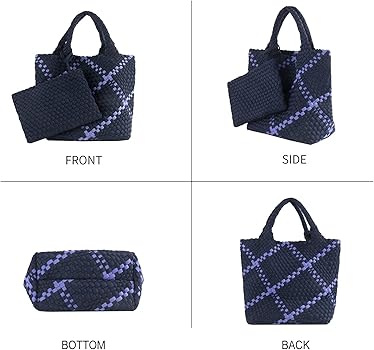 Amazon.com: LMKIDS Designer Woven Tote Bag + Purse Women