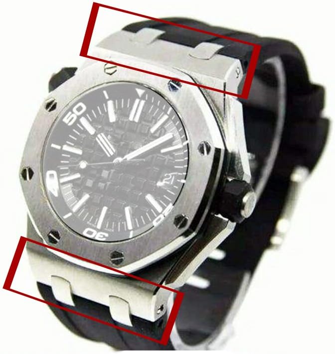 Conversion Kit for Audemars Piguet Royal Oak Offshore 42mm Steel Watch Connect Rubber/Leather Watch Band end Link
