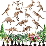 Dinosaurierbäume: 8 - 11 cm; Dinosaurierfossil: 8cm Länge