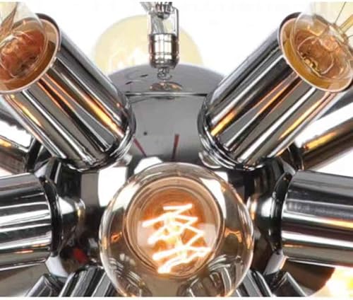 Miniatura 5 de Lámpara colgante industrial retro Sputnik, lámpara colgante de altura ajustable para casa de campo, lámpara de suspensión para comedor, sala de