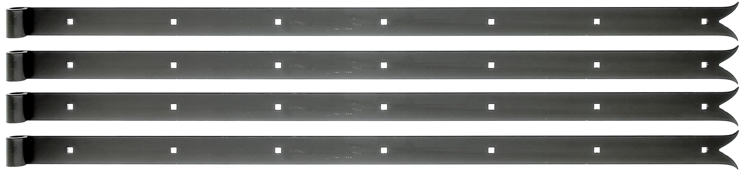 Alberts 862824 Penture | en différents modèles | en noir | gond Ø 16 mm | taille 1000 x 40 mm | kit de 4