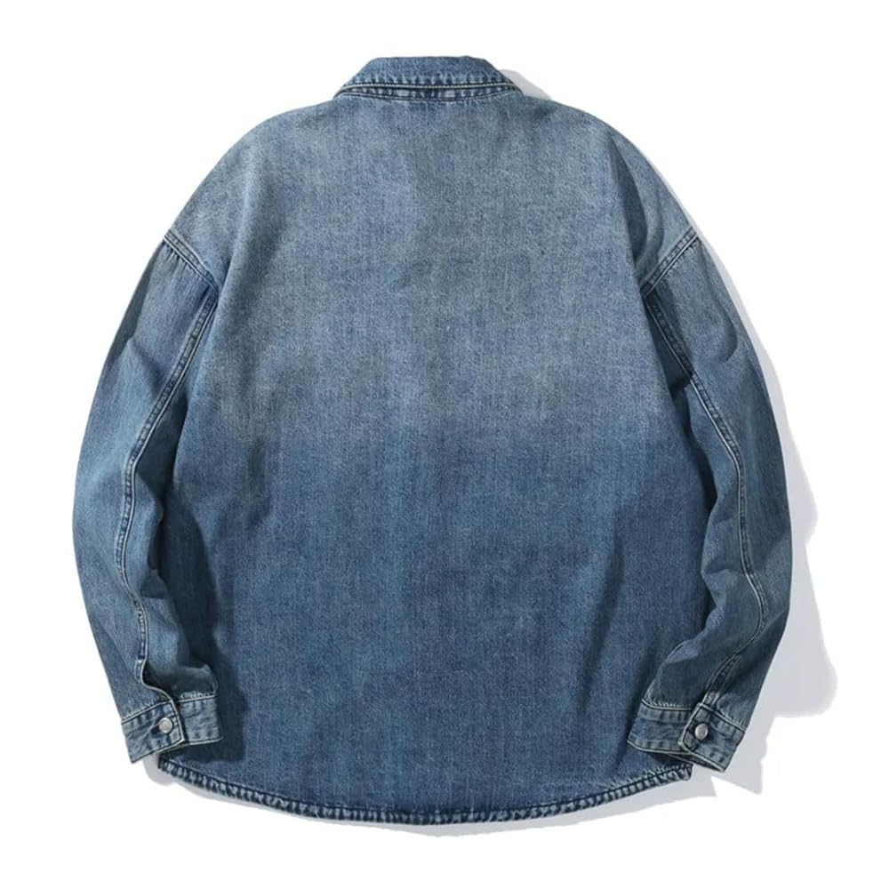 Denim Jacket Men's Classic Vintage Streetweat Work Coats