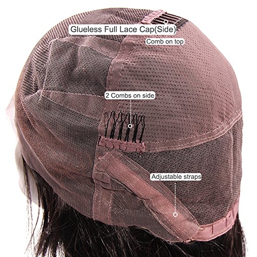 Loose Wave Brown Ombre Human Hair Lace Wigs Indian Remy Human Hair Wig Two Tone #1B/#4 (24inch, Full Lace Wig)