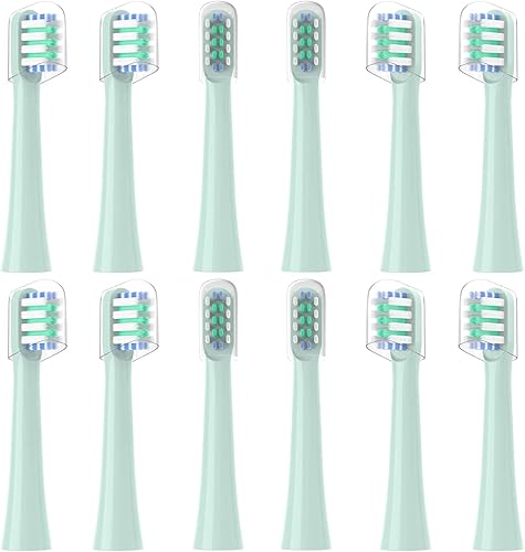 Cabezales de repuesto para cepillos de dientes compatibles con Colgate Hum Connected Smart Battery Cabezal de recarga de cepillo de dientes, verde