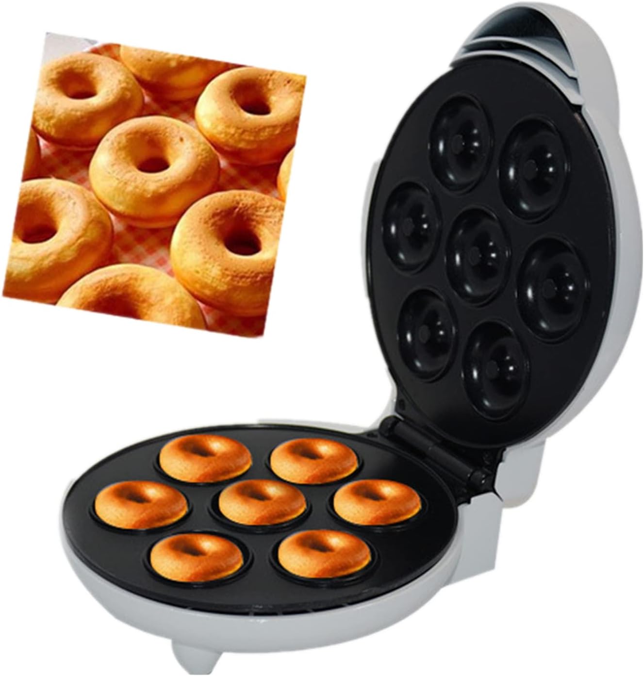 Mini Donut Maker Machine, Non Stick Portable Electric