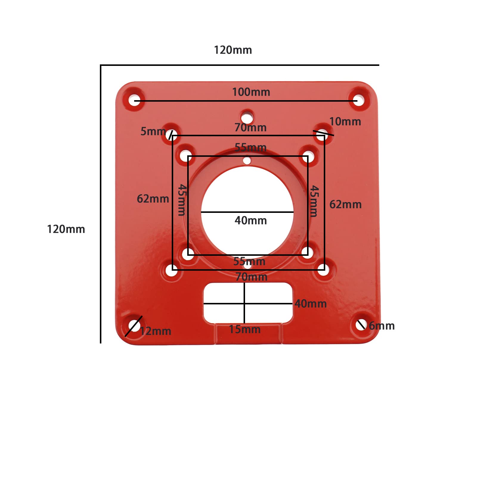 Router Table Insert Plate - Makita Compatible -4