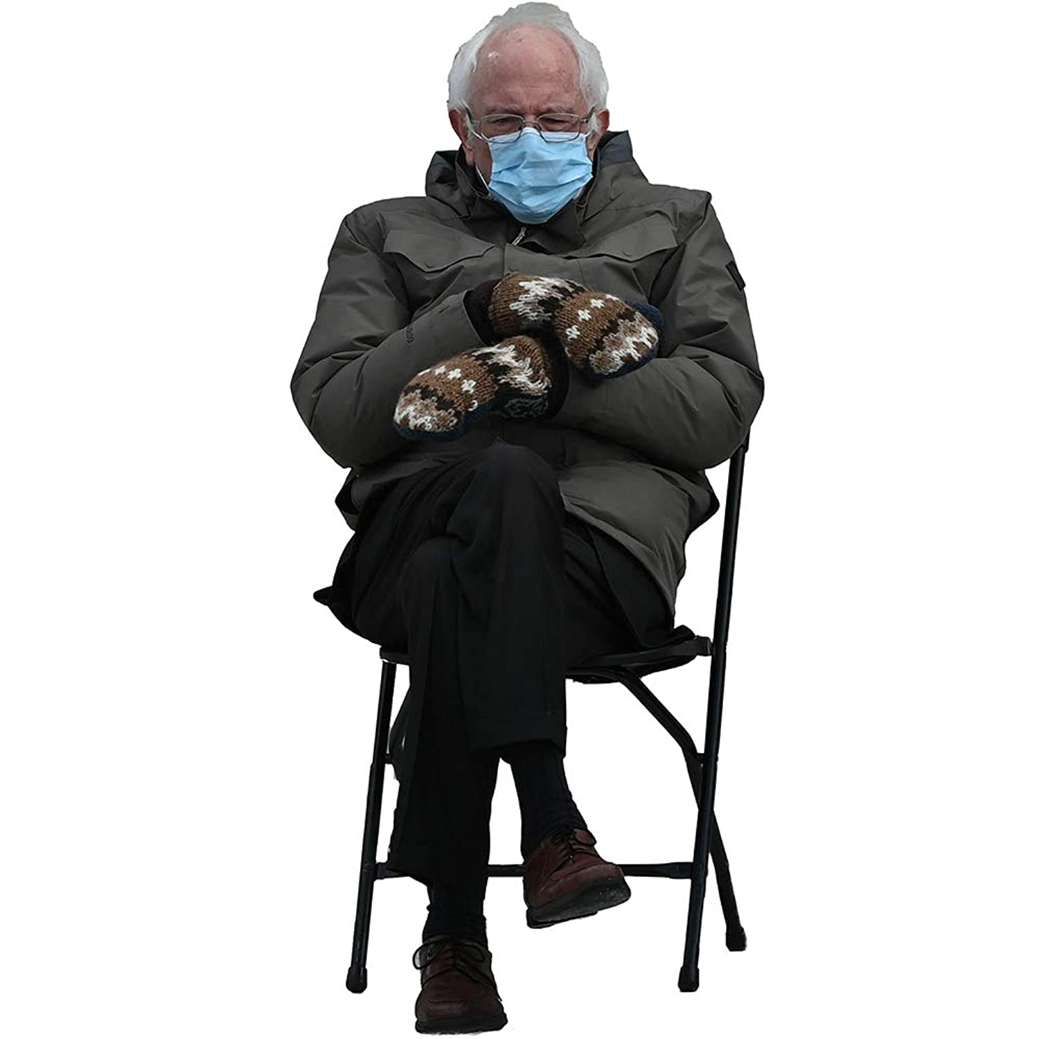 Wet Paint Printing + Design Bernie Sanders Mitten Meme 55" Cardboard Cutout