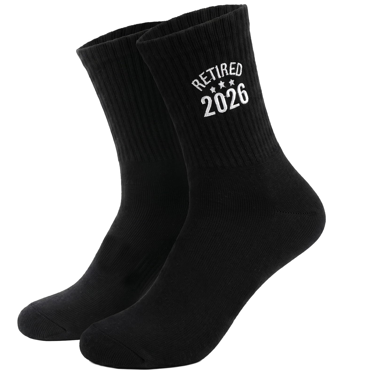 Retirement Gifts for Men Socks 2026 Retired Novelty Cotton Socks 7-11 Leaving Farewell Gift for Male Coworker Dad Grandad
