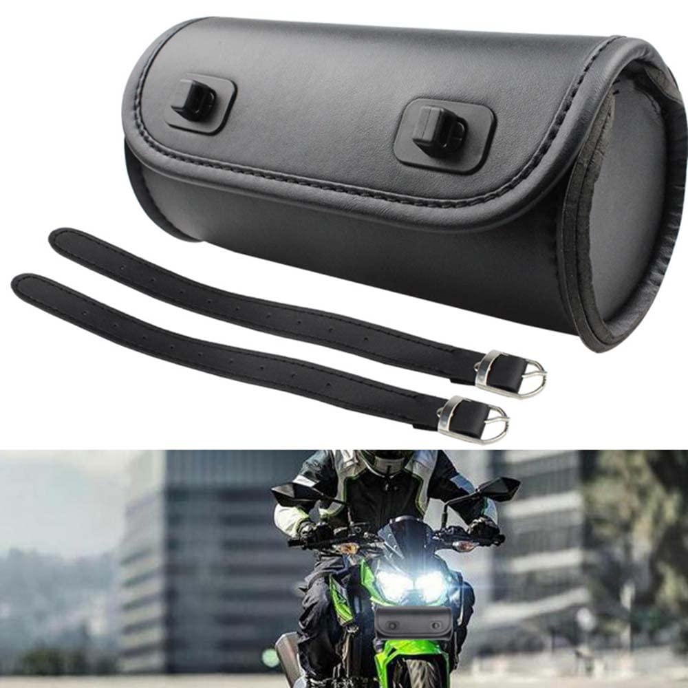 Riloer Borsa da manubrio per moto, mini borsa per attrezzi per riporre le forcelle del sedile