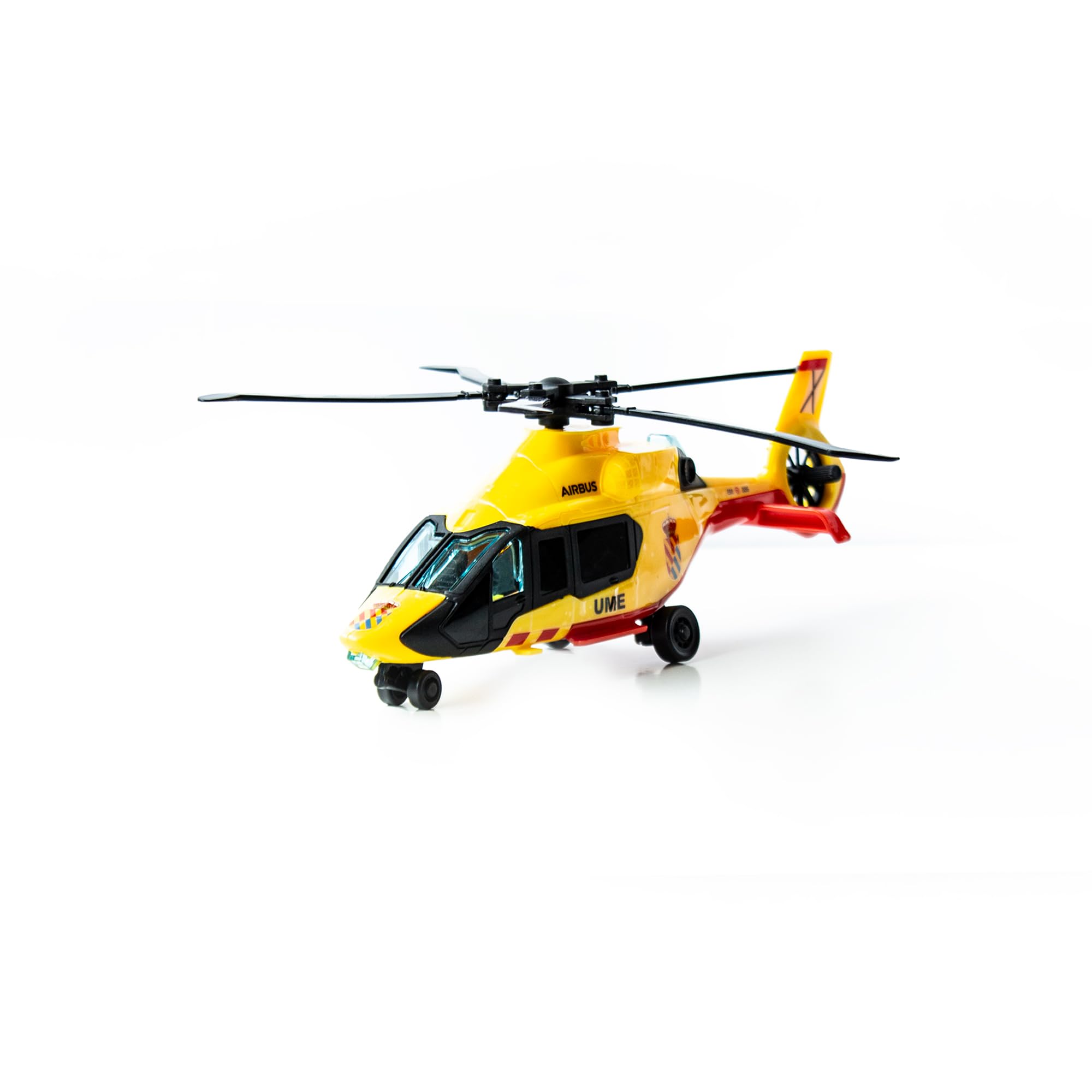 Dickie Toys - UME Rettungshubschrauber 36cm, Spielzeug Hubschrauber, Propeller an Seil, Licht und Ton, Trage, Spielzeug Kinder Mädchen ab 3 Jahren (203716024SI5)