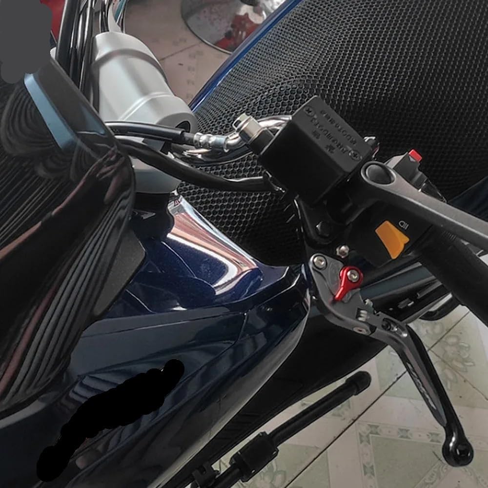 WhyatT Maneta de freno embrague paraYA & MAHA FZ-07 MT-07 MT07 MT 07 FZ 07 FZ07 2014-2023 Motocicleta CNC Maneta de freno embrague extensible plegable ajustable, Large