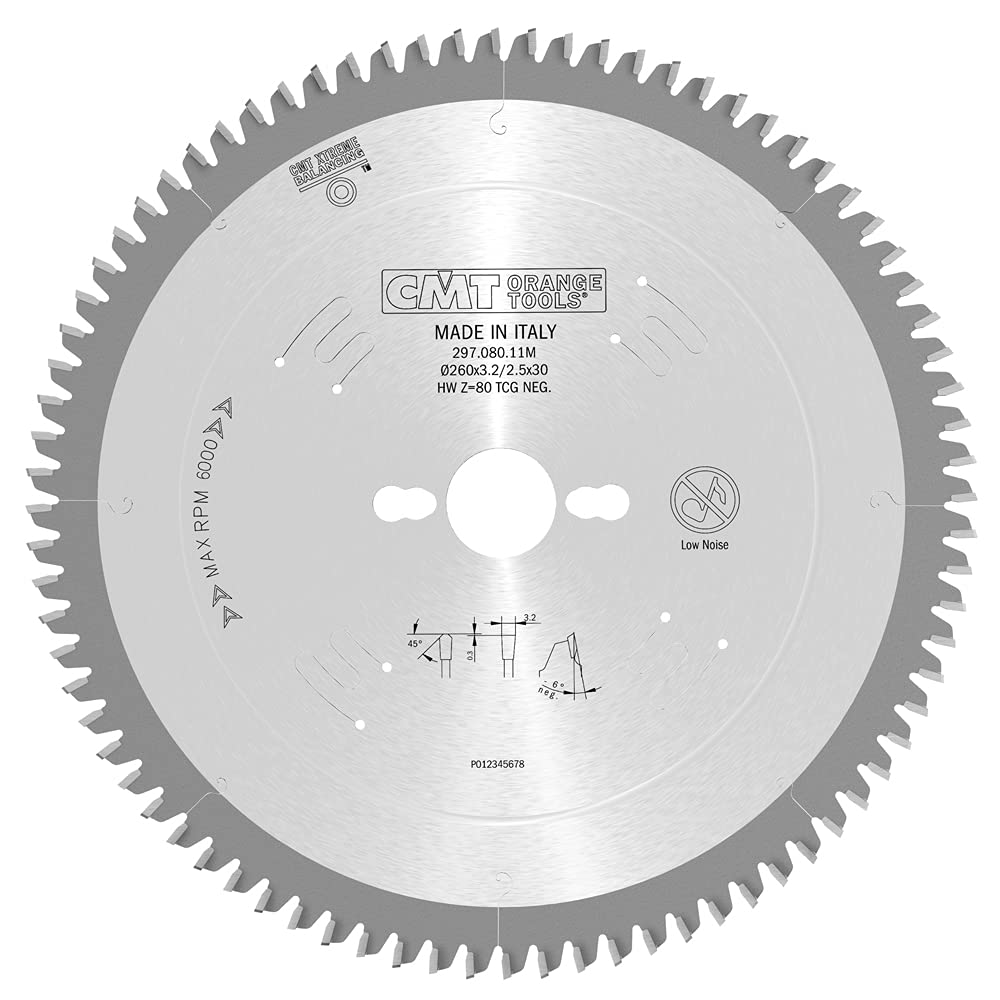CMT Orange Tools 297.080.11M - Sierra circular d 260x2.8x30 z 80 tcg