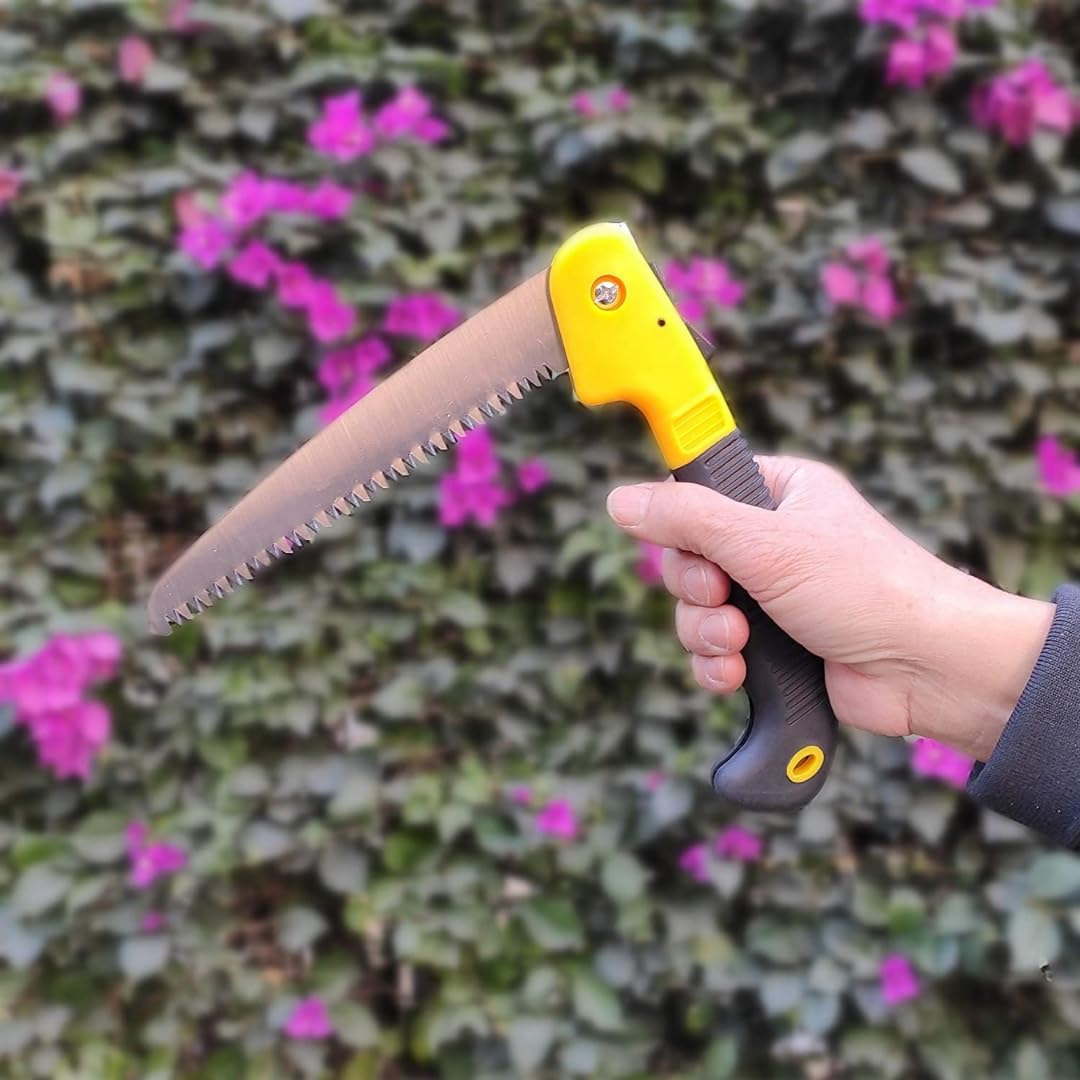 ŞAHİN TOOLS SHT-018 Katlanır Budama Testeresi - 18 cm Yüksek Karbonlu Çelik Bıçak, Ergonomik Tutuş, Üç Eksenli Özel Bileme, Hızlı Kesim (Fast Cut)