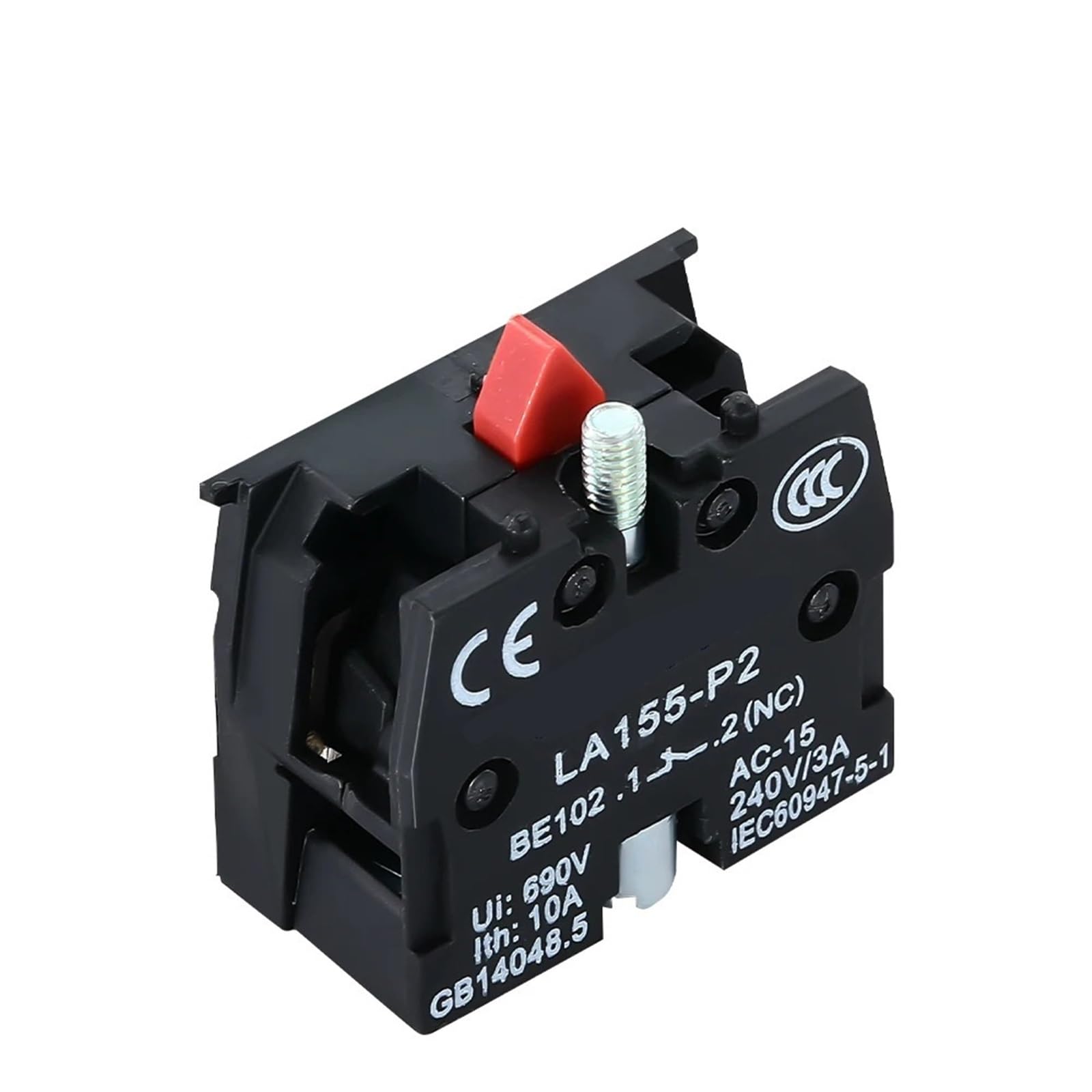 Interruptor de llave de 22 mm para restringir acceso en paneles de control con 2NO negro 6