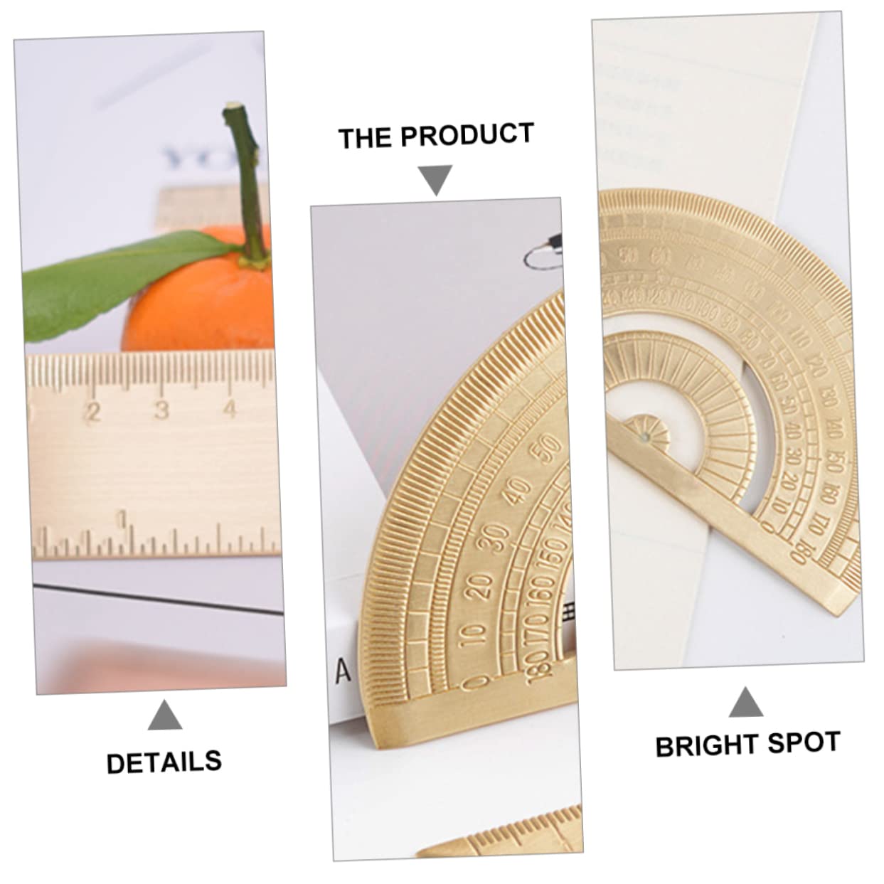 3sets Geometrici Righello e Goniometro Per Misurazione e Utensile Portatile Per e Tecnica