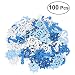Supvox Ancla y timón colgantes de madera decorativos Scrapbooking 100pcs (color al...