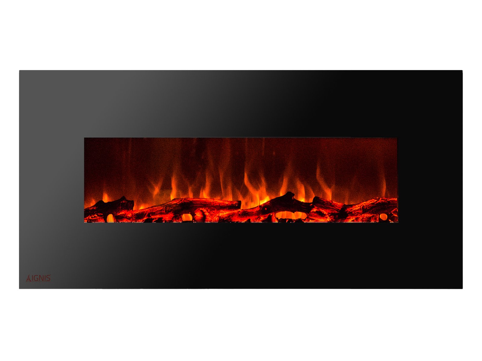 Ignis Royal 50 inch Wall Mount Electric Fireplace with Logs c SA us Certified (Could be recessed wit