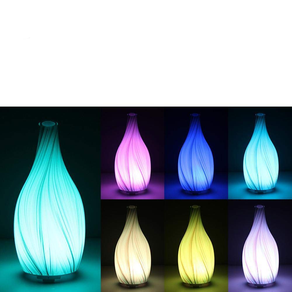 WYL - Diffusore di oli essenziali, umidificatore d'aria a nebbia fresca, con arresto automatico senza acqua, 6 colori a scelta