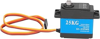 Metal Gear Servo, High Efficiency QX3125MG 25KG Servo Large for Airplane Model