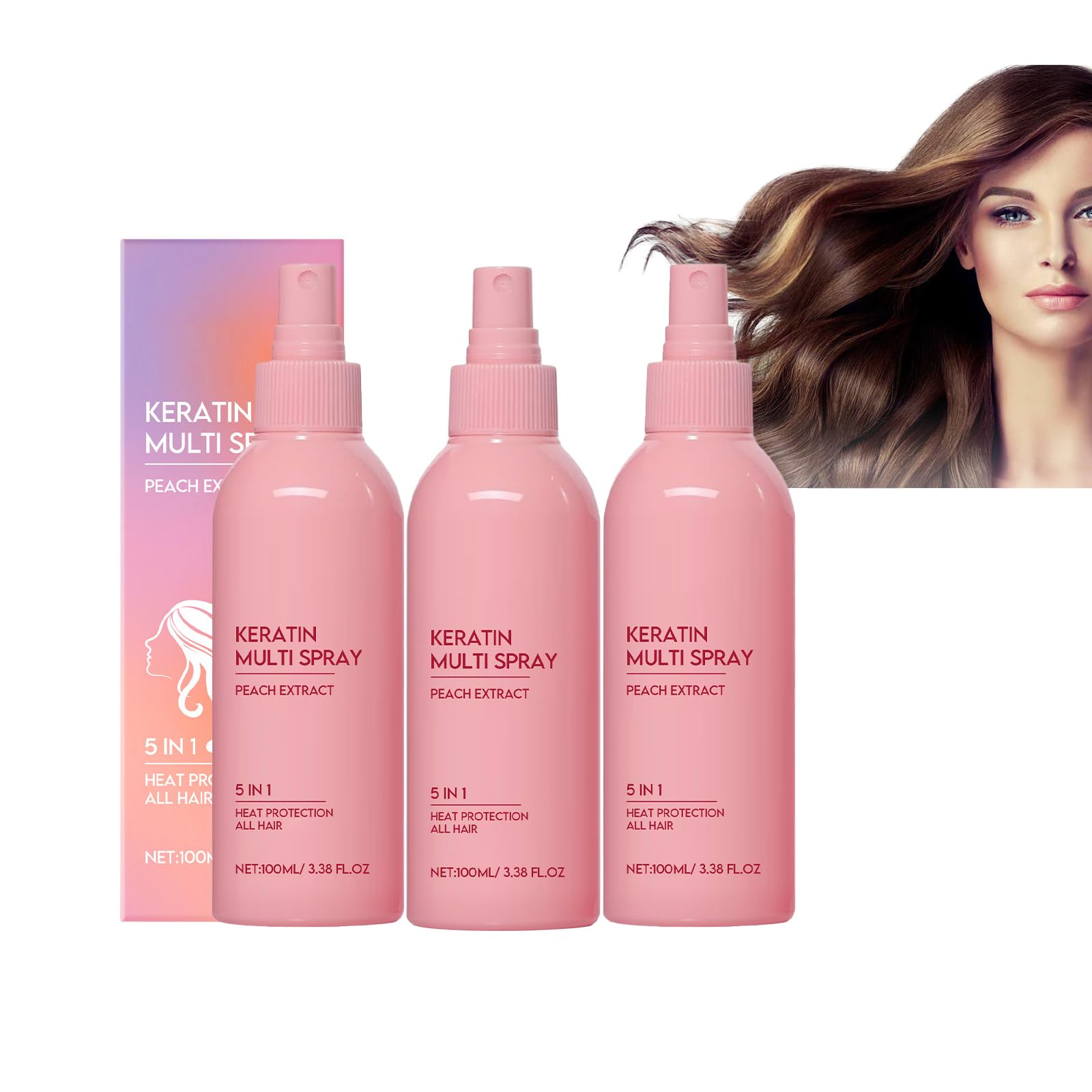 Spray Idratante per Maschera Capelli con Cheratina