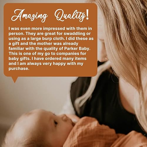 Miniatura 6 de Parker - Mantas para bebé, paquete de 3 mantas de muselina 100% algodón para bebés niños y niñas, unisex, género neutro, juego de Estes