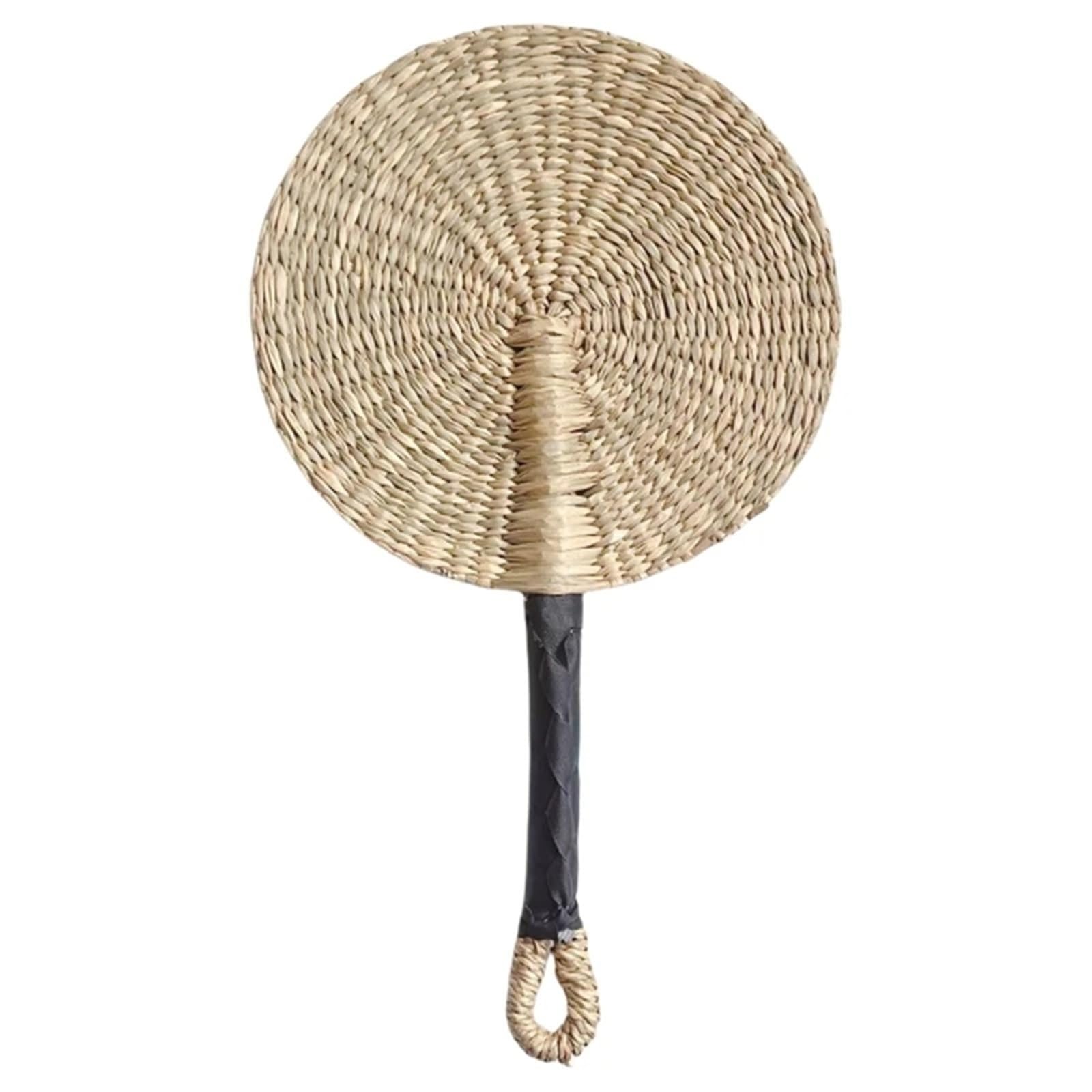 WJLYDM Woven Straw Fan Summer Cooling Grass Handwoven Handmade Hanging Decorations For Bedroom Wedding(Color11)