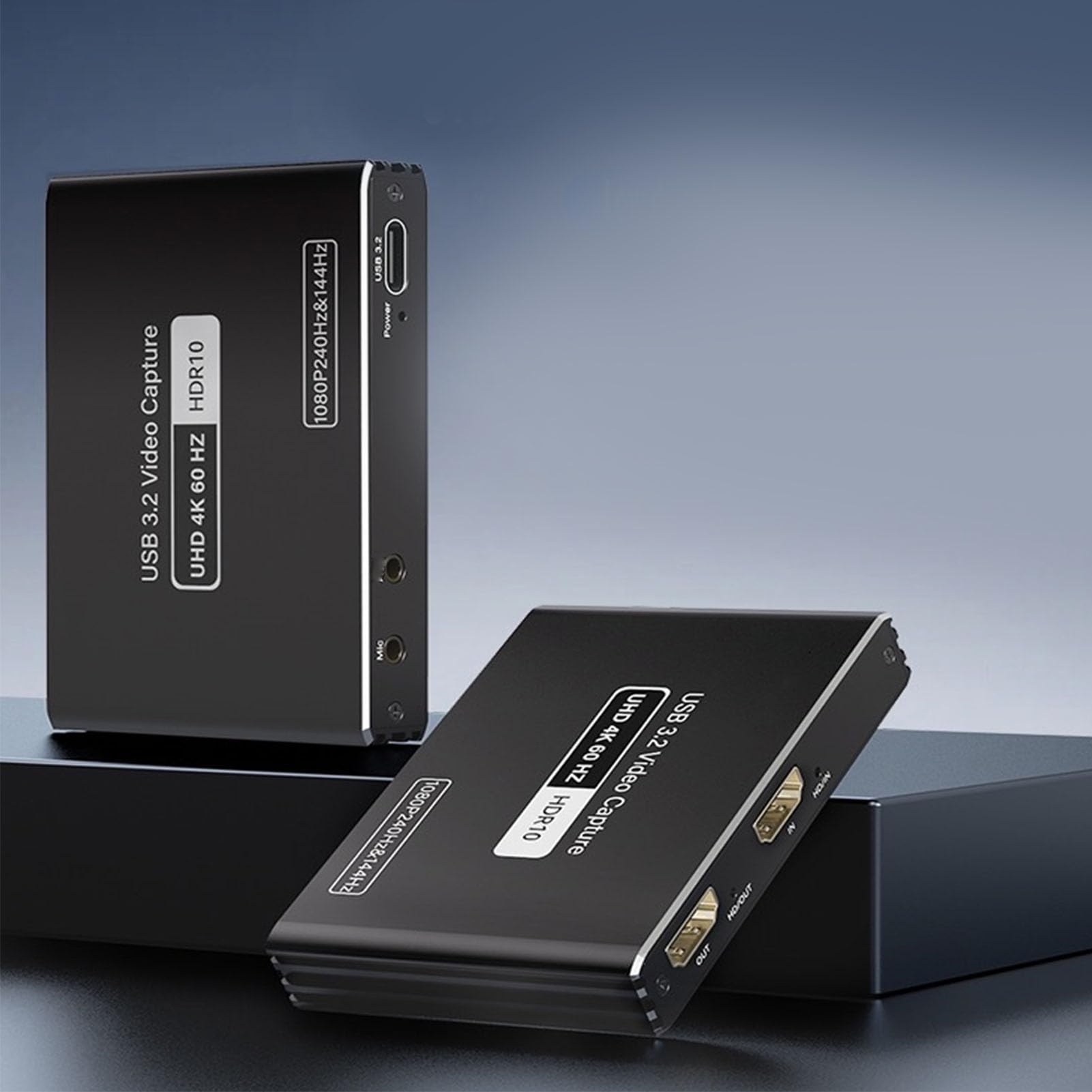 Fabater Karta Przechwytująca Wideo, Karta Przechwytująca HDMI 4K 60 Hz do Przesyłania Strumieniowego i Gier, Wyjście HDMI Loop dla Konsoli do Gier, Kompatybilna z wins i OS X