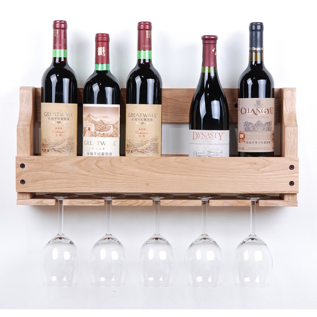 Casier à vin suspendu DASHADAO en bois massif au design haut de gamme