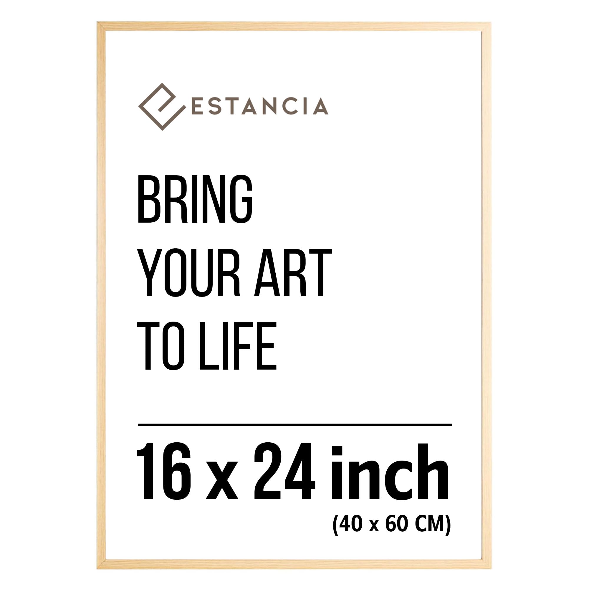 Estancia Oak Pine Wood Photo Frame 40X60 Cm With Shatterproof Acrylic Glass | Modern 40 X 60 Cm Wooden Picture Frame