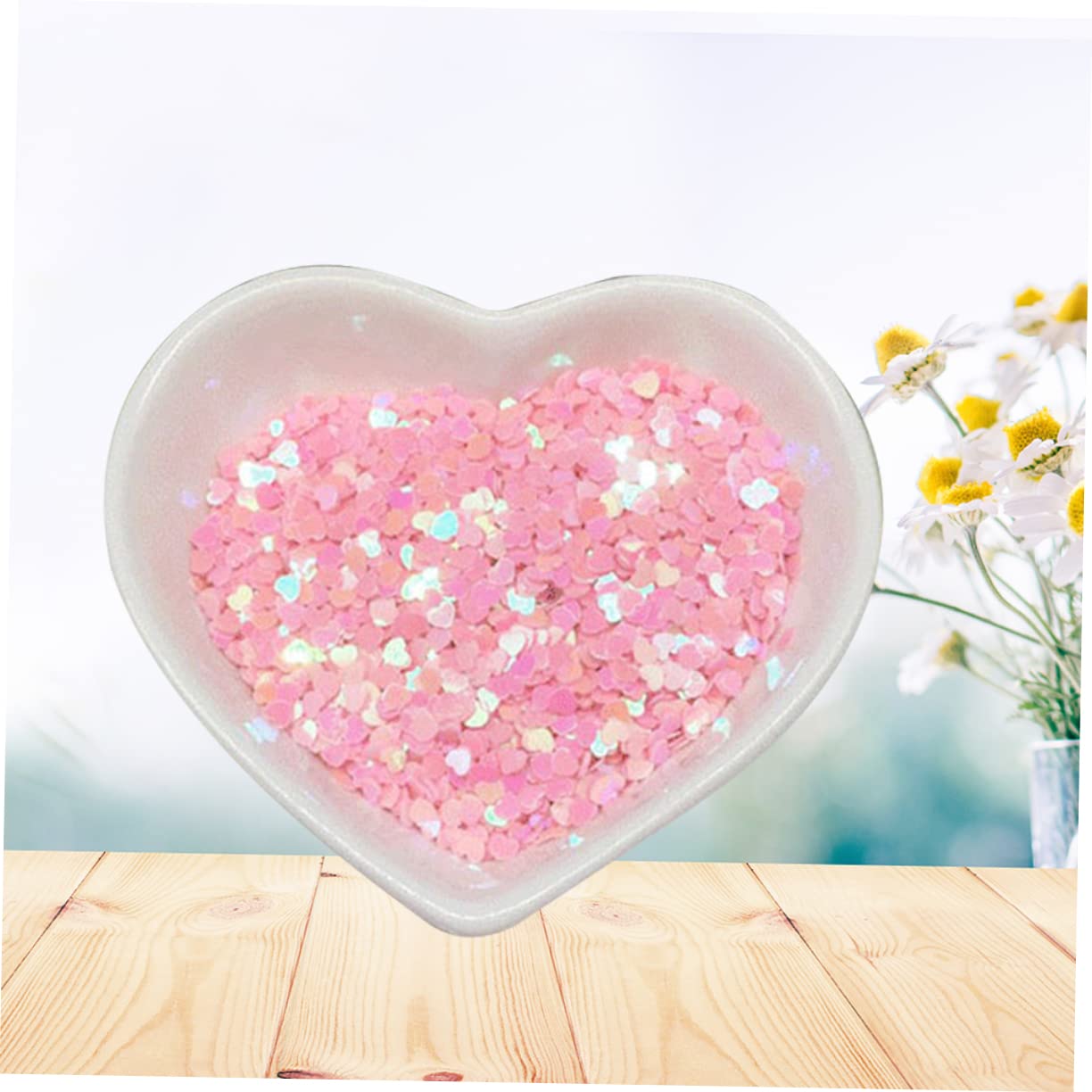 Healeved DIY Nail Sequins 50g Fine Shape Glitters Holographic Nail Art Glitter Long-Lasting Flat or 3D Applicati