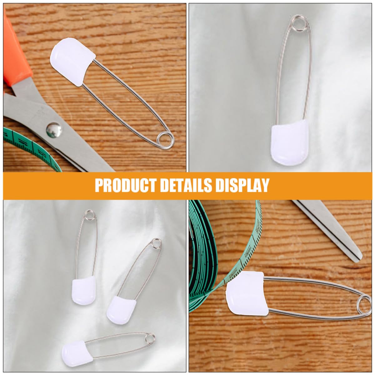 BESPORTBLE Épingles de Sûreté Réutilisable 30 en Alliage de Zinc et Pp Faciles à Utiliser et Fiables, Lot de 30 Pièces, Accessoires Pratiques pour Parents pour Couches Bébé