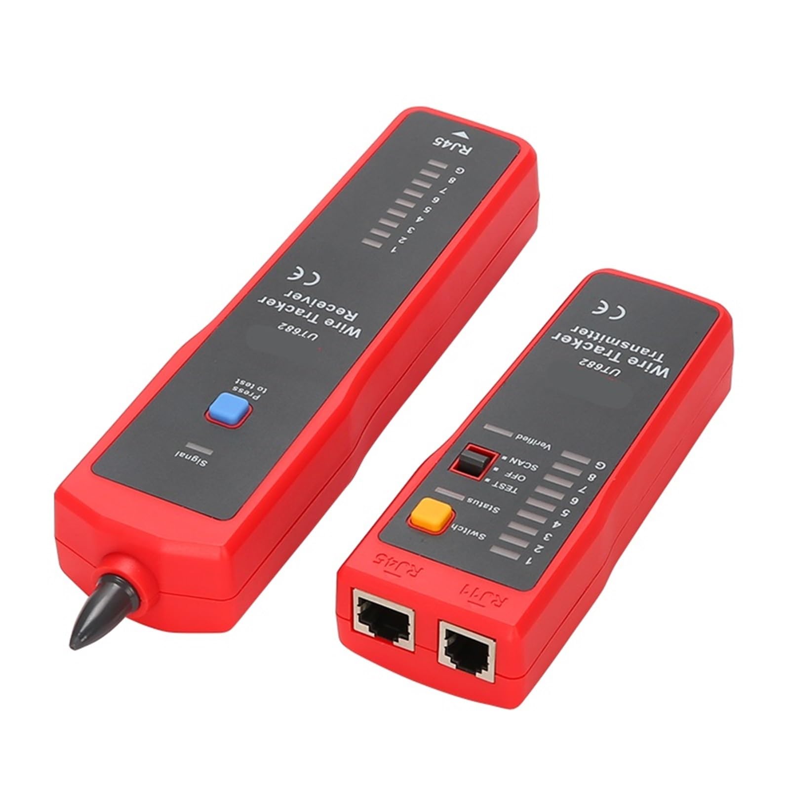 Rastreador de cables Sonda tóner Línea telefónica Cable red Ethernet LAN Probador Detector calibración Buscador línea Pruebas de transmisión