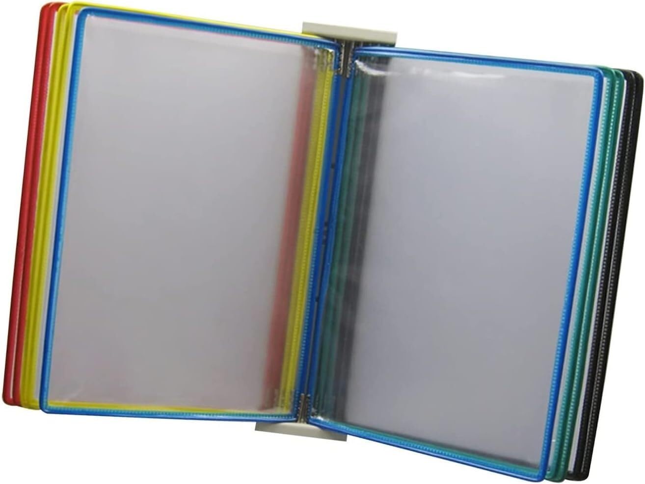 Organizzatore di file a fisarmonica da parete, 10 cartellette A4 fronte-retro, multicolori(Multi Coloured)